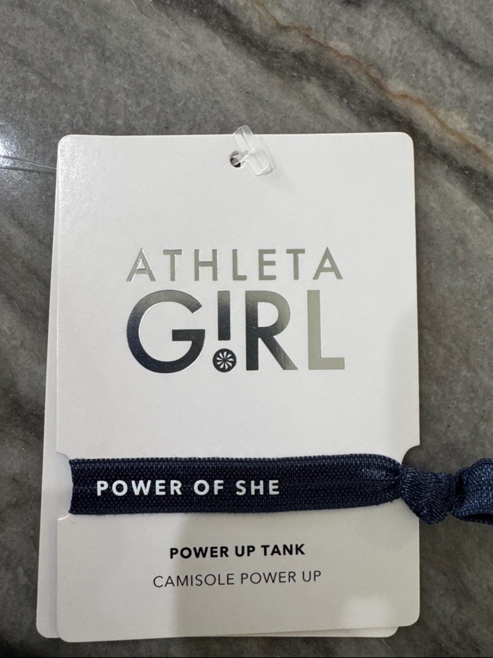 NWT Athleta Girl Power Up "Soft Blue" Racerback Lightweight Tank Top Size 12 - Picture 6 of 8